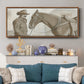 Work Friends II - Floater Framed Canvas Print