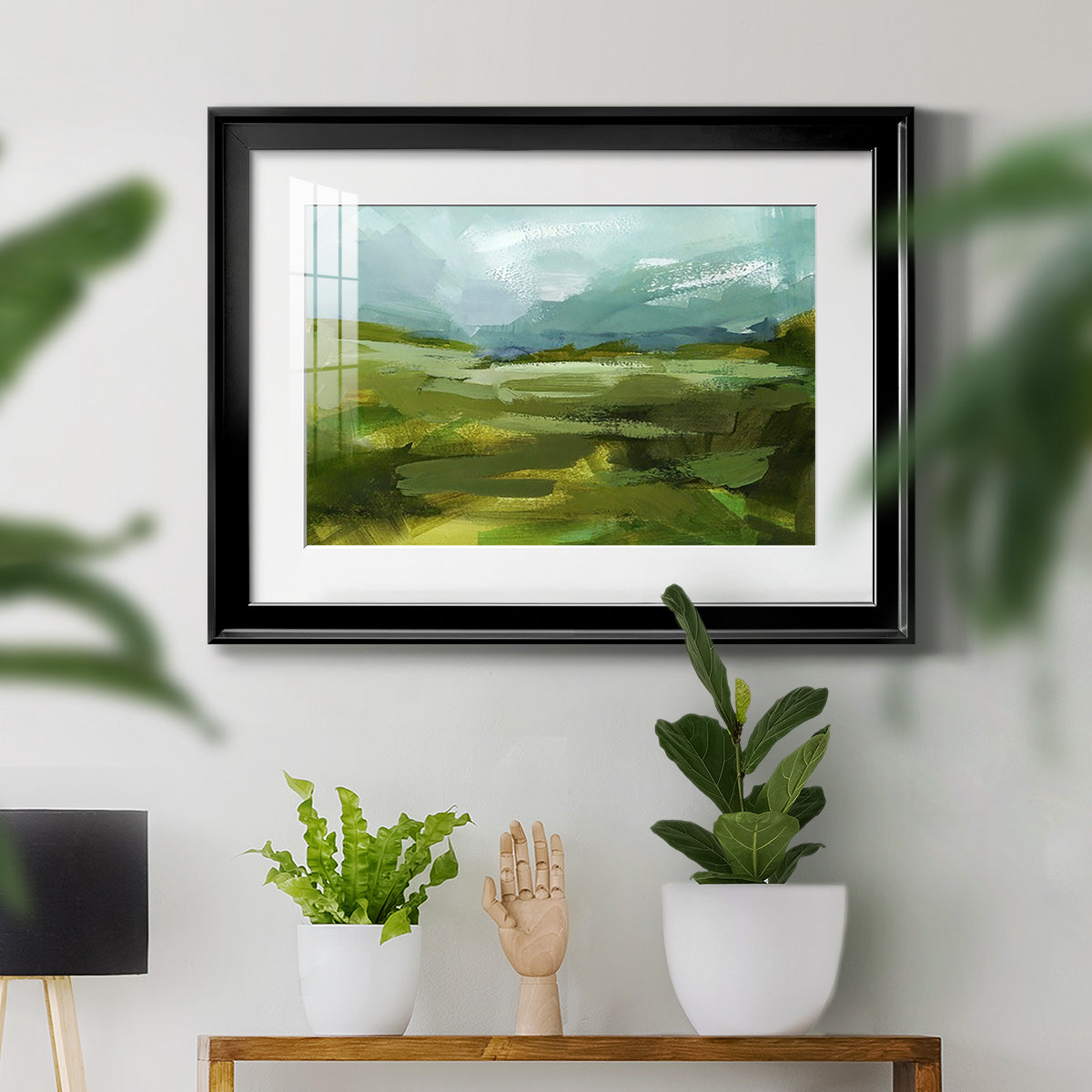 Emerald View II Premium Framed Print - Ready to Hang