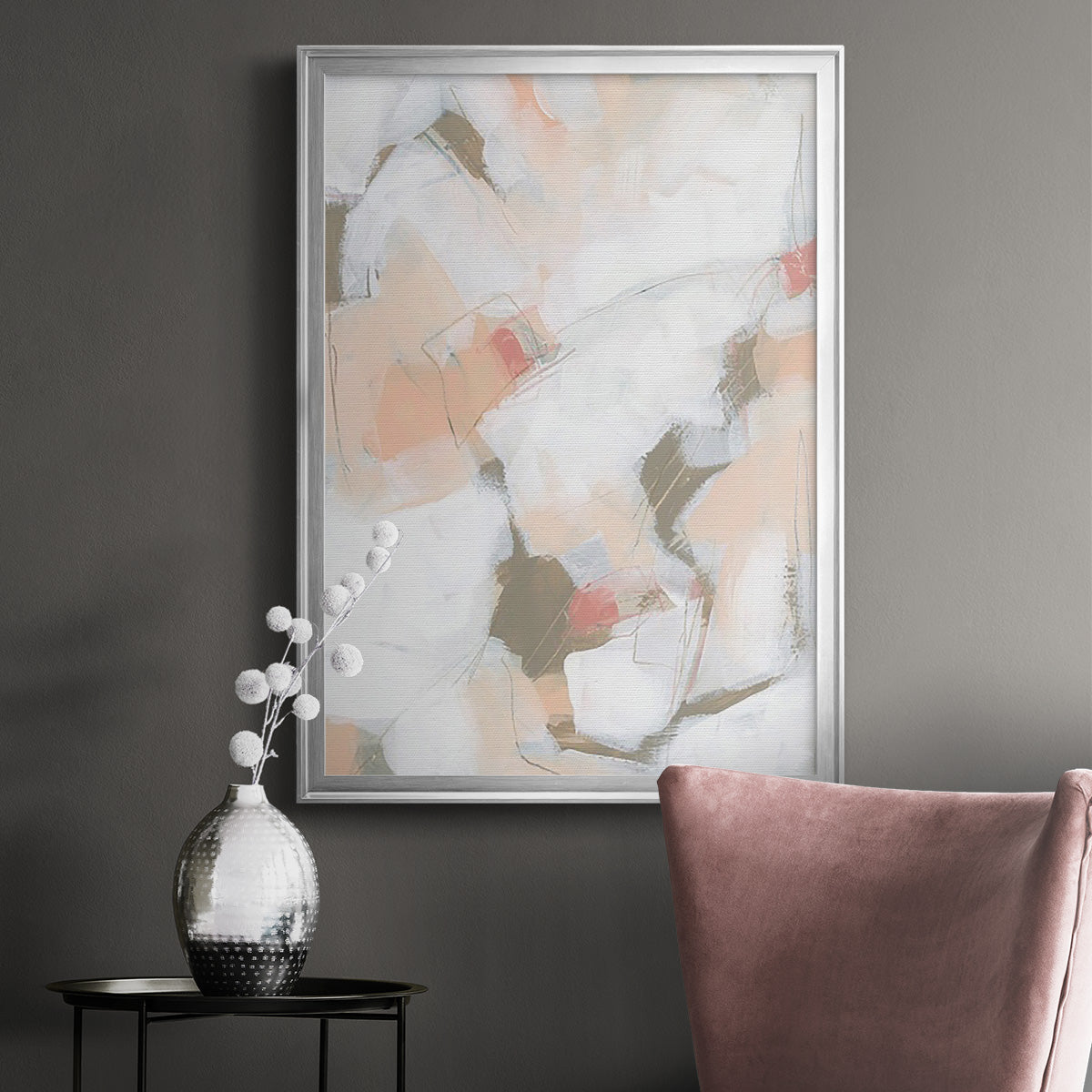 Sand Story II - Modern Framed Canvas Print