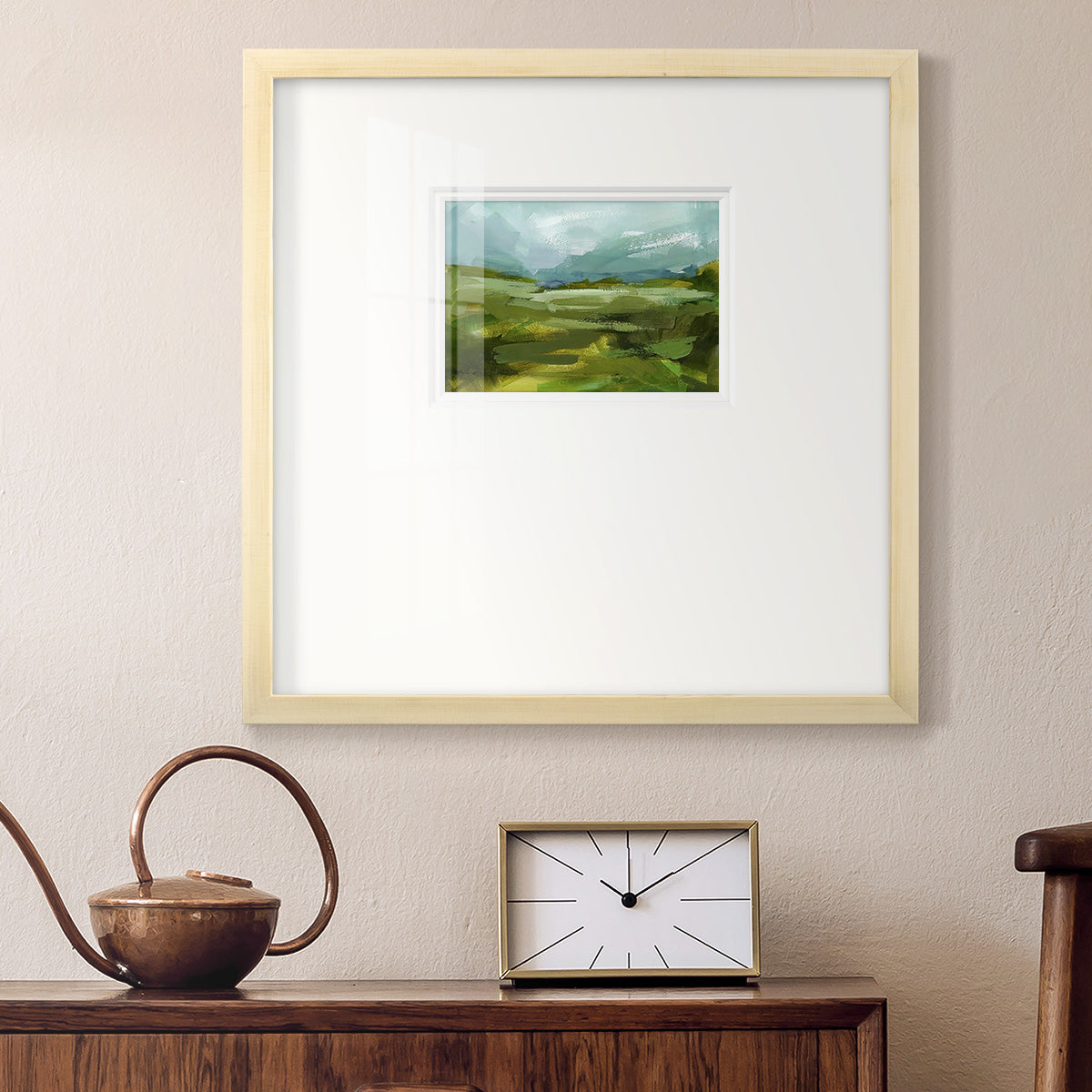 Emerald View II Premium Framed Print Double Matboard