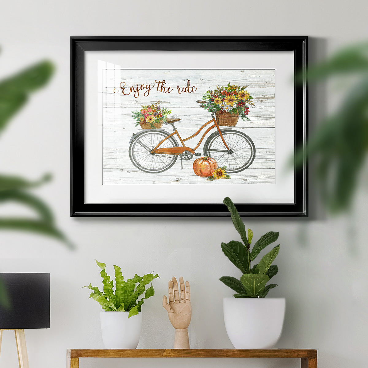 Harvest Bike - Modern Framed Art Print