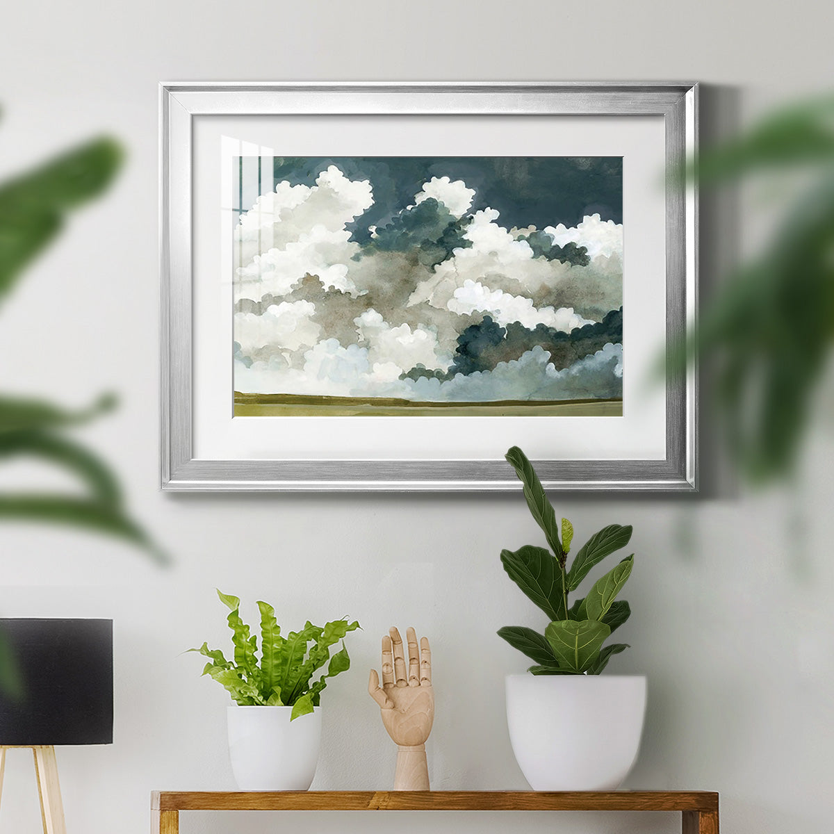 Vast Neutral Sky III - Modern Framed Art Print