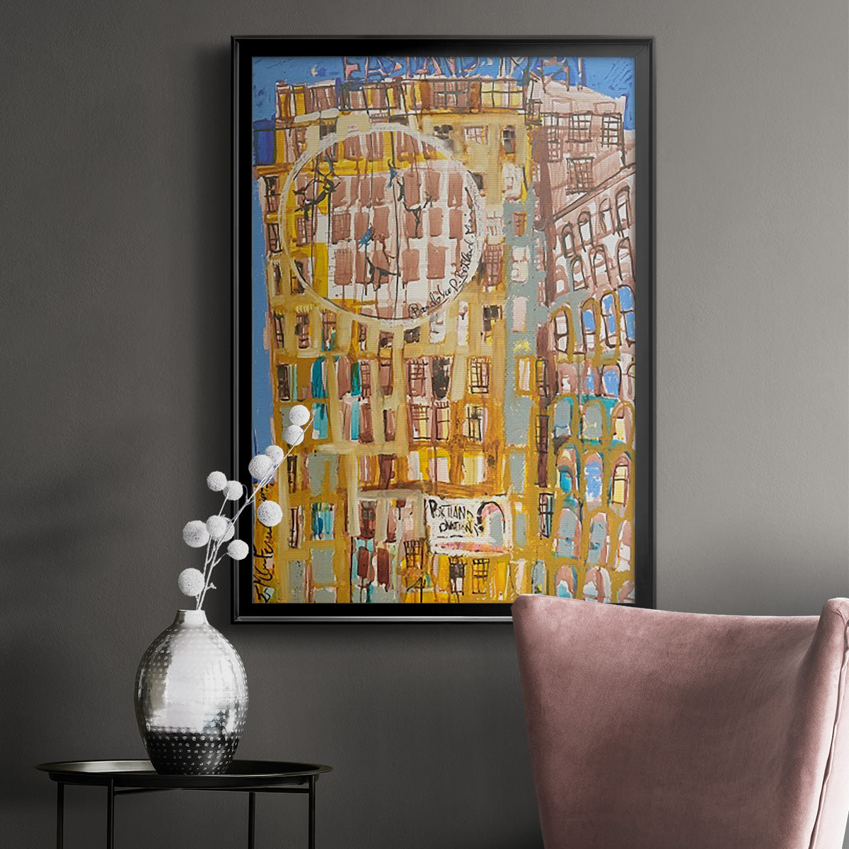 Bandaloo II - Modern Framed Canvas Print