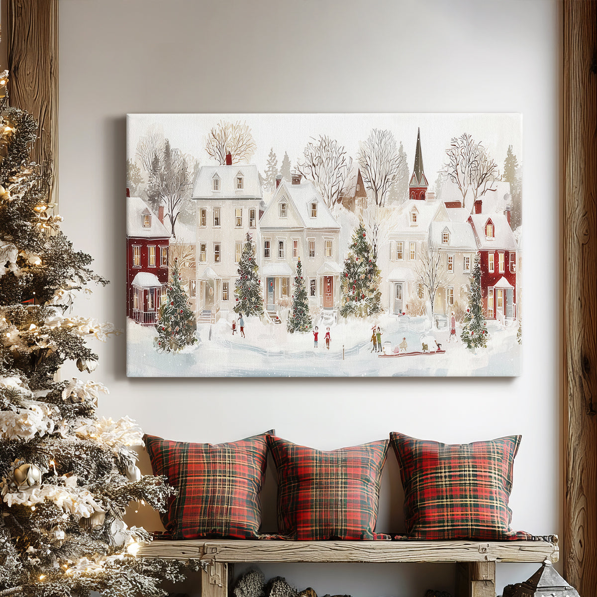 Frostlit Whisper of Midwinter - Canvas Art Print