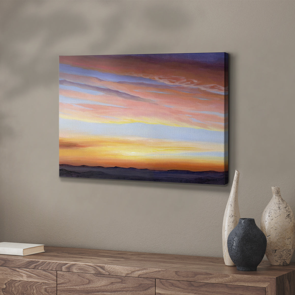 Ignited Dusk III - Canvas Art Print