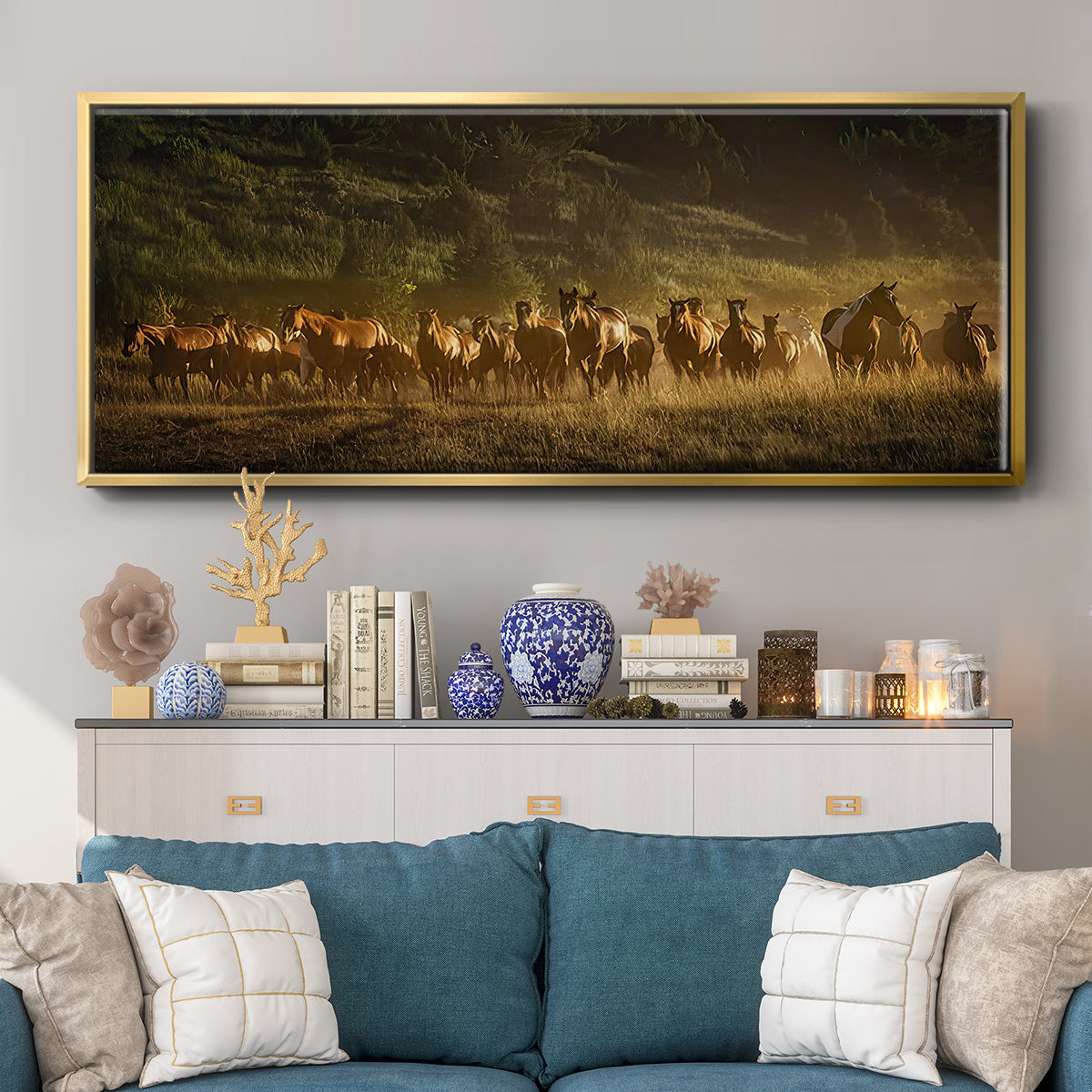 Wild and Free III - Floater Framed Canvas Print