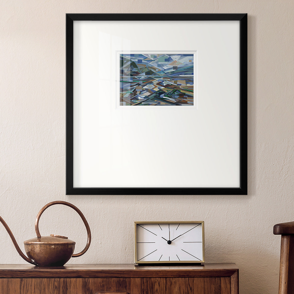 Low Tide- Premium Framed Print Double Matboard