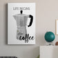 Begins After Coffee Premium Gallery Wrapped Canvas - Ready to Hang