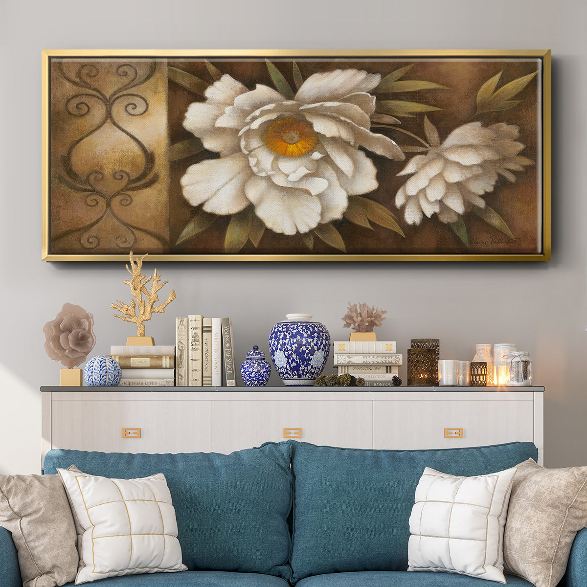 Southern Dusk I - Floater Framed Canvas Print