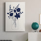 Indigo Sketch Bouquet I - Canvas Art Print