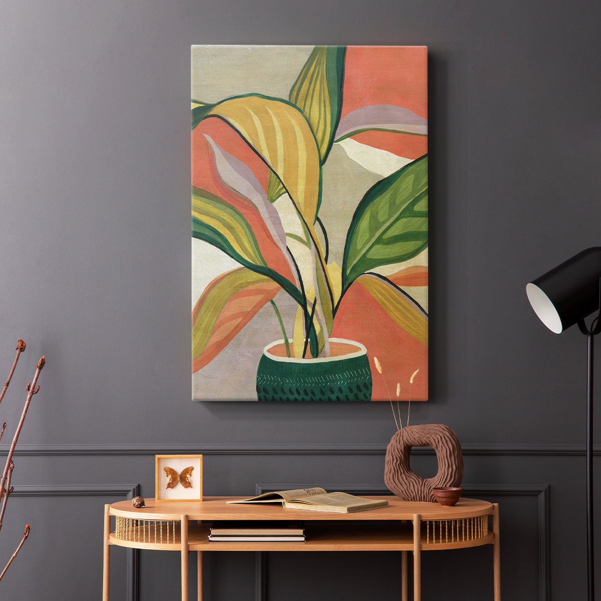 Potted Bird of Paradise - Canvas Art Print