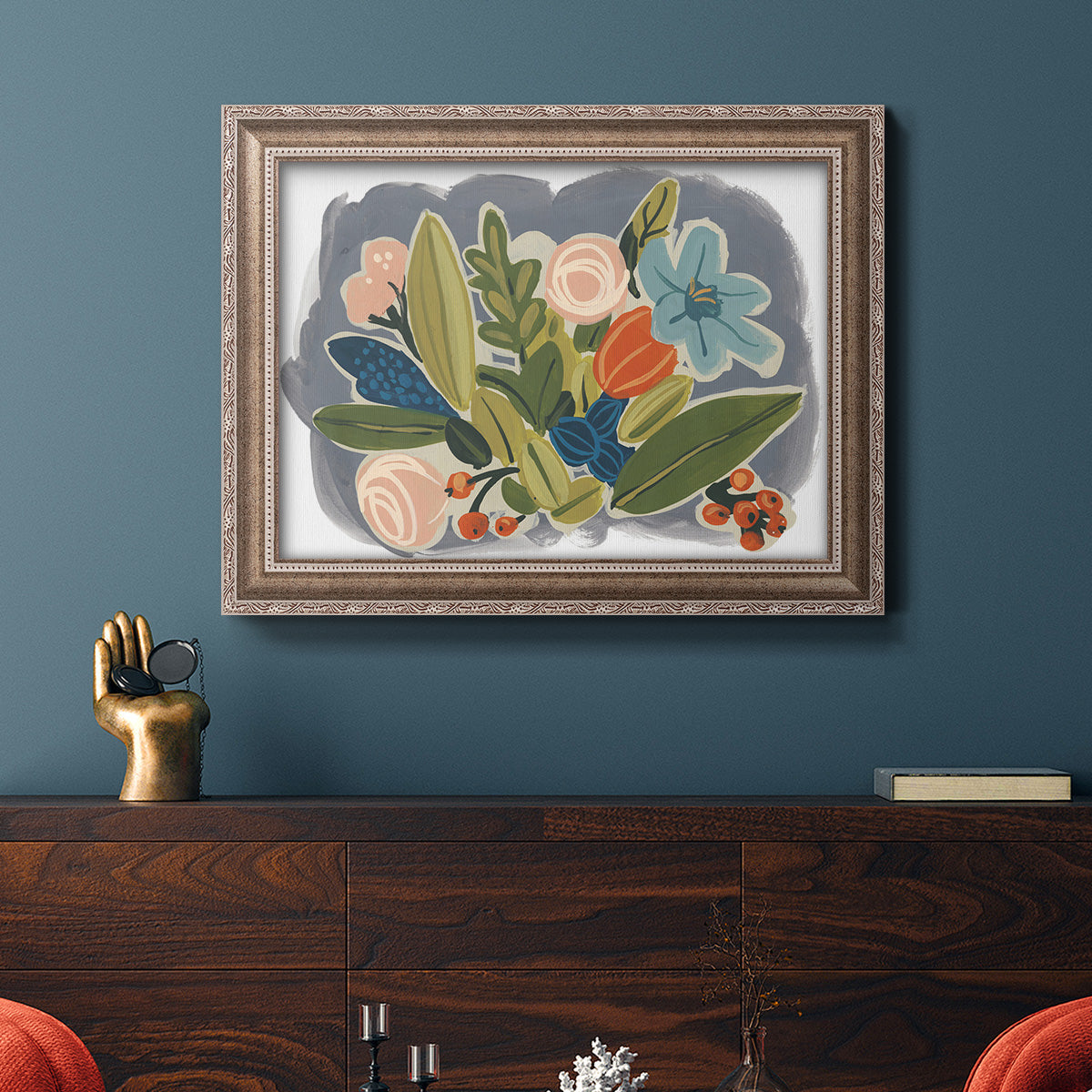 Bright Botany II Premium Framed Canvas- Ready to Hang