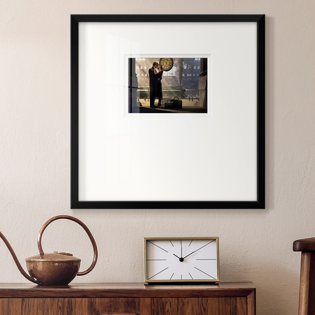 Au Revoir Premium Framed Print Double Matboard