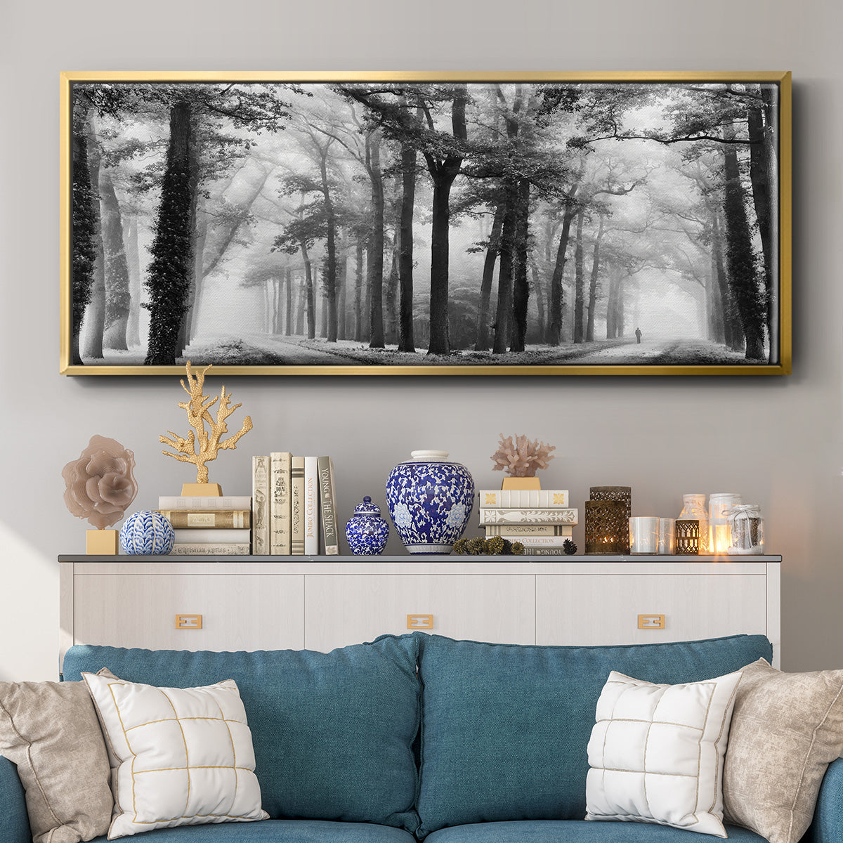 Turning Left Wasn't Right - Floater Framed Canvas Print
