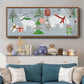 Stars & Snowflakes Collection D - Floater Framed Canvas Print