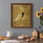 Gold Crane at Dusk I - Premium Canvas Framed in Barnwood - Ready to Hang