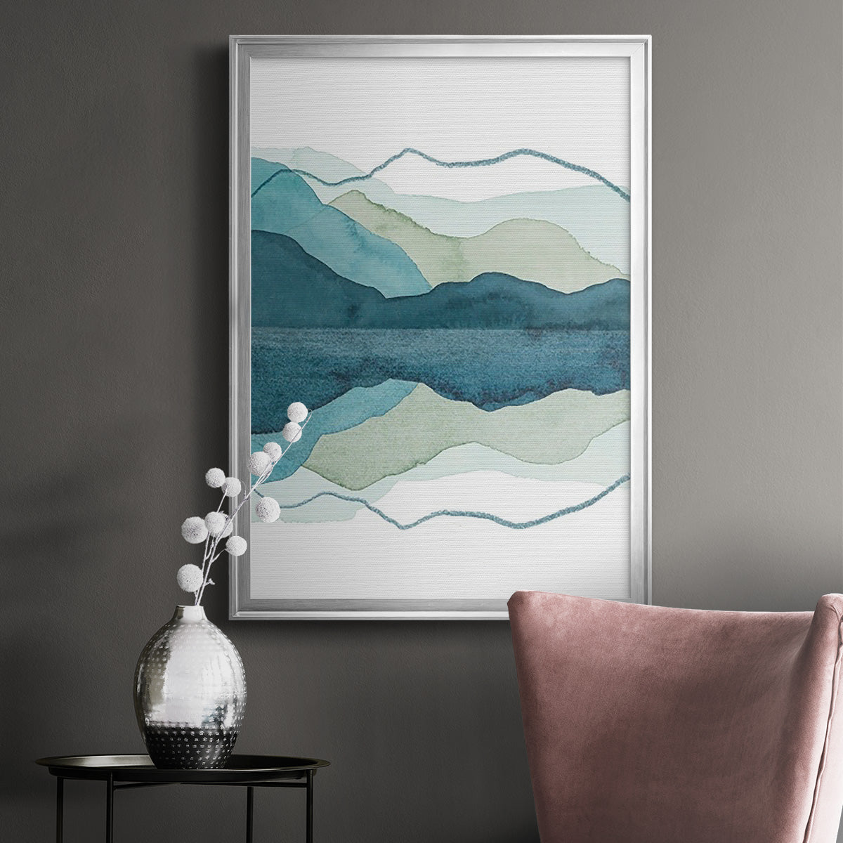 Icicle Range I - Modern Framed Canvas Print