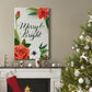 Christmas Flora Wreath Collection B - Gallery Wrapped Canvas