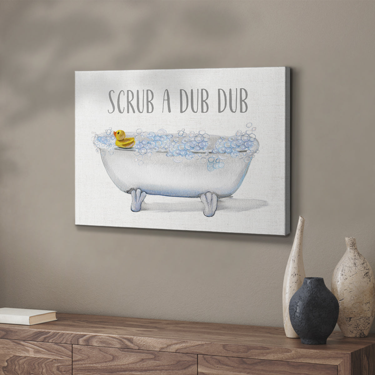 Scrub A Dub - Canvas Art Print