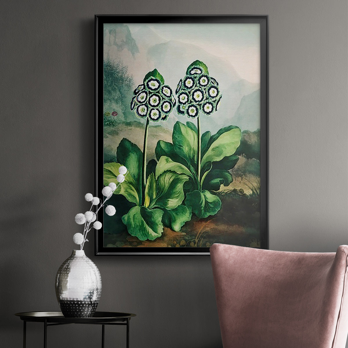 Temple of Flora XI - Modern Framed Canvas Print