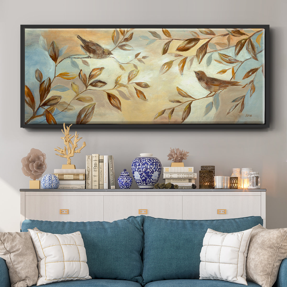 Frosty Morning - Floater Framed Canvas Print