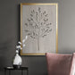 Leaves and Wood II - Modern Framed Canvas Print