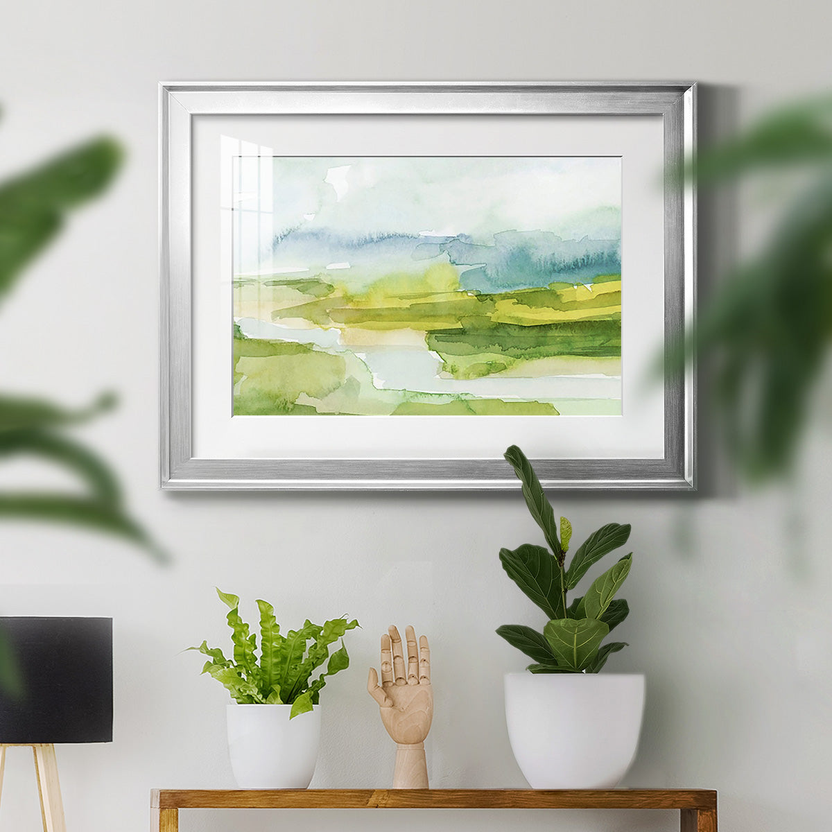 Watery Lowlands I Premium Framed Print - Ready to Hang