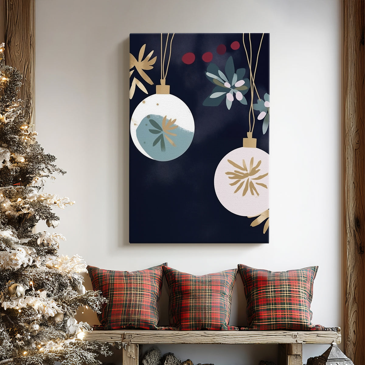 Quiet Sleigh Lane - Canvas Art Print