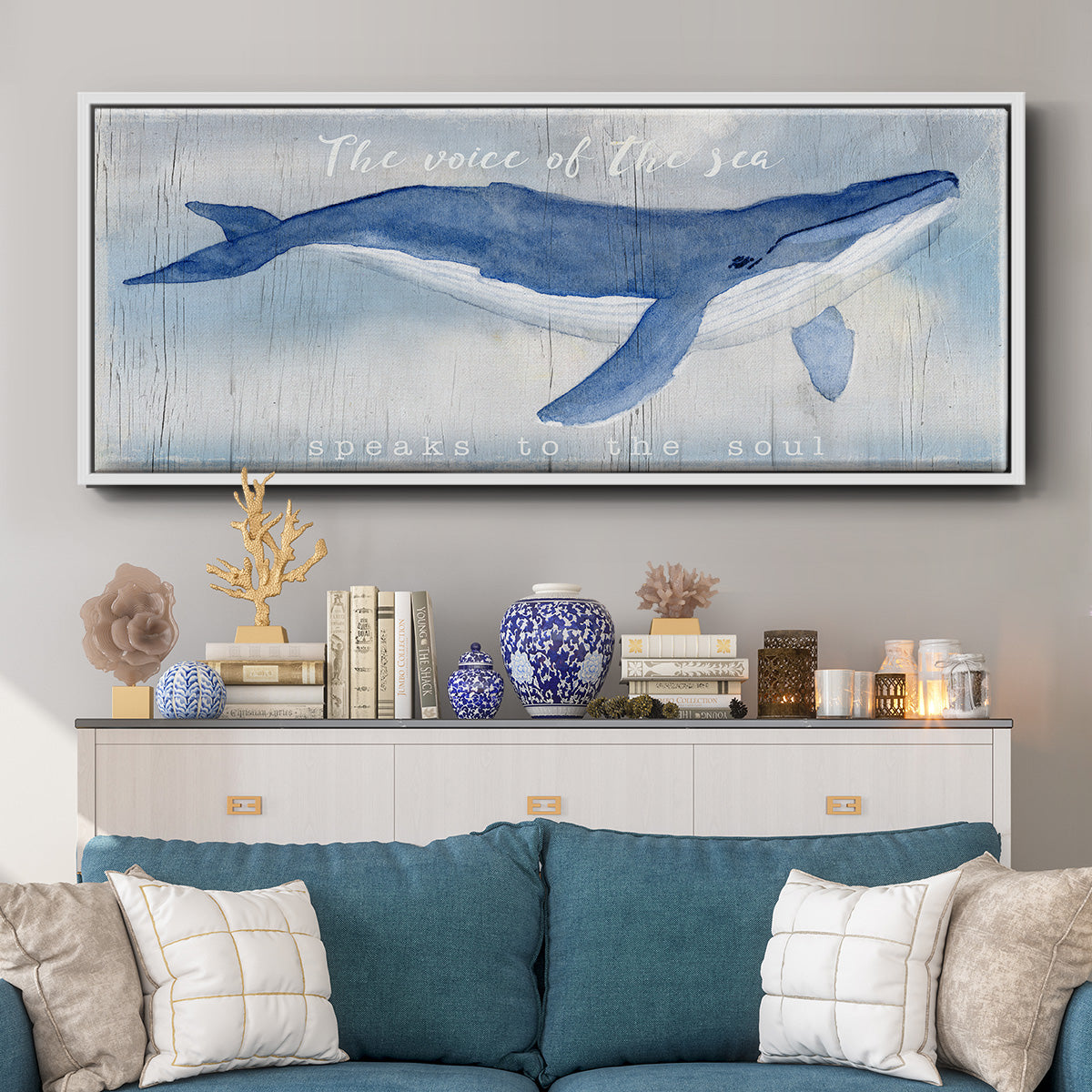 Voice of the Sea - Floater Framed Canvas Print