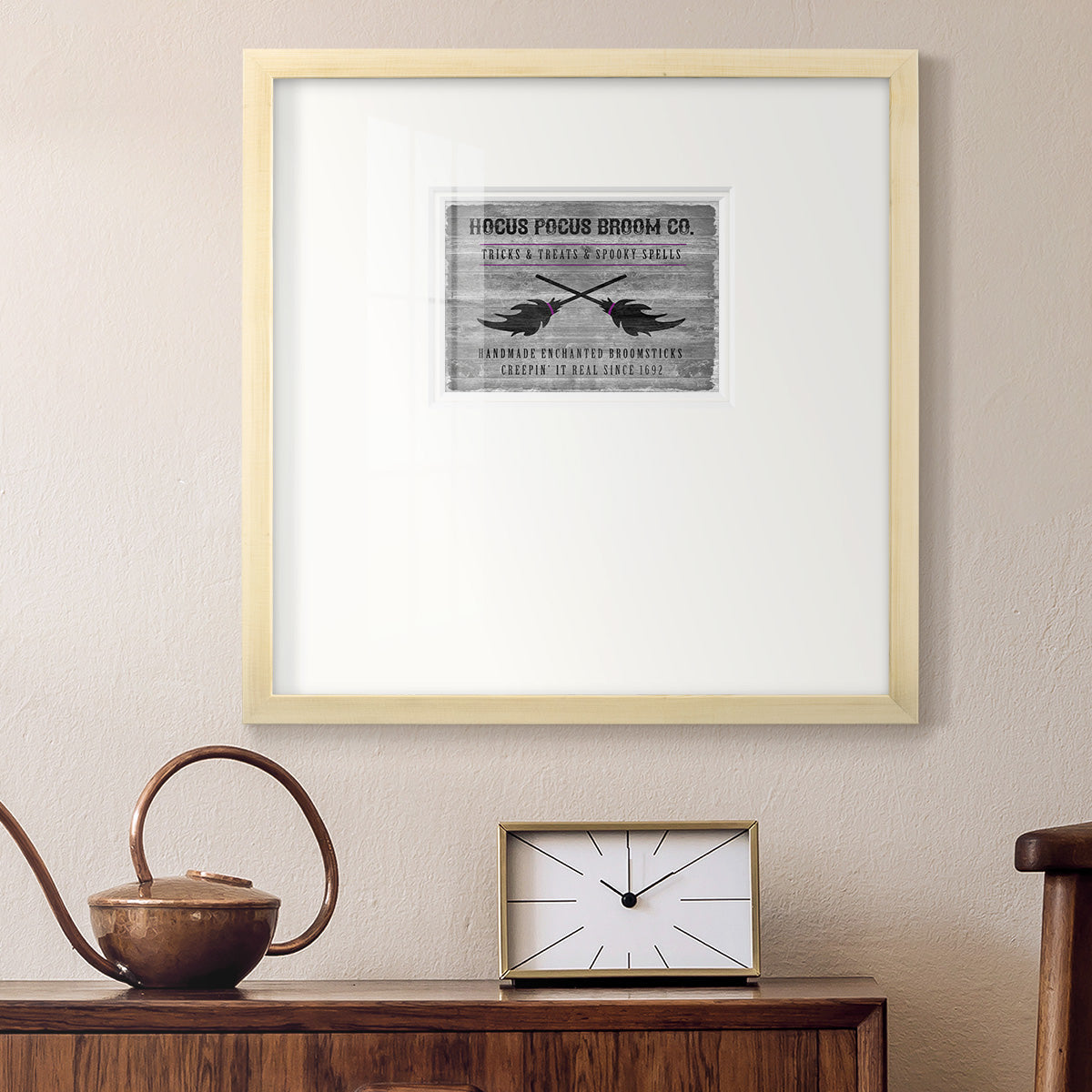 Hocus Pocus Broom Co Premium Framed Print Double Matboard