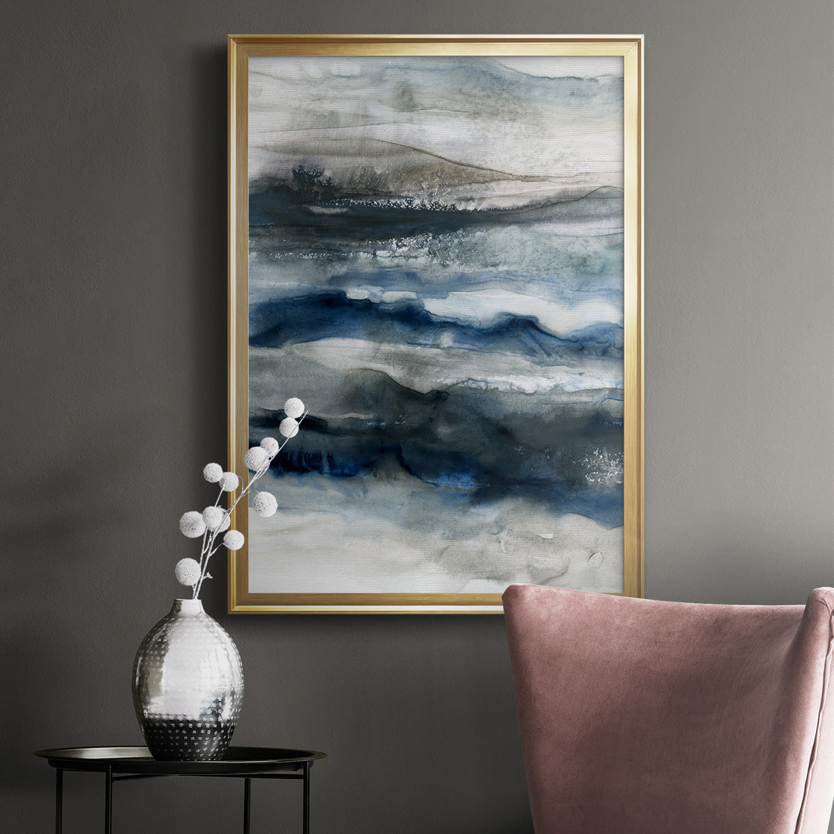 Ocean Depths - Modern Framed Canvas Print