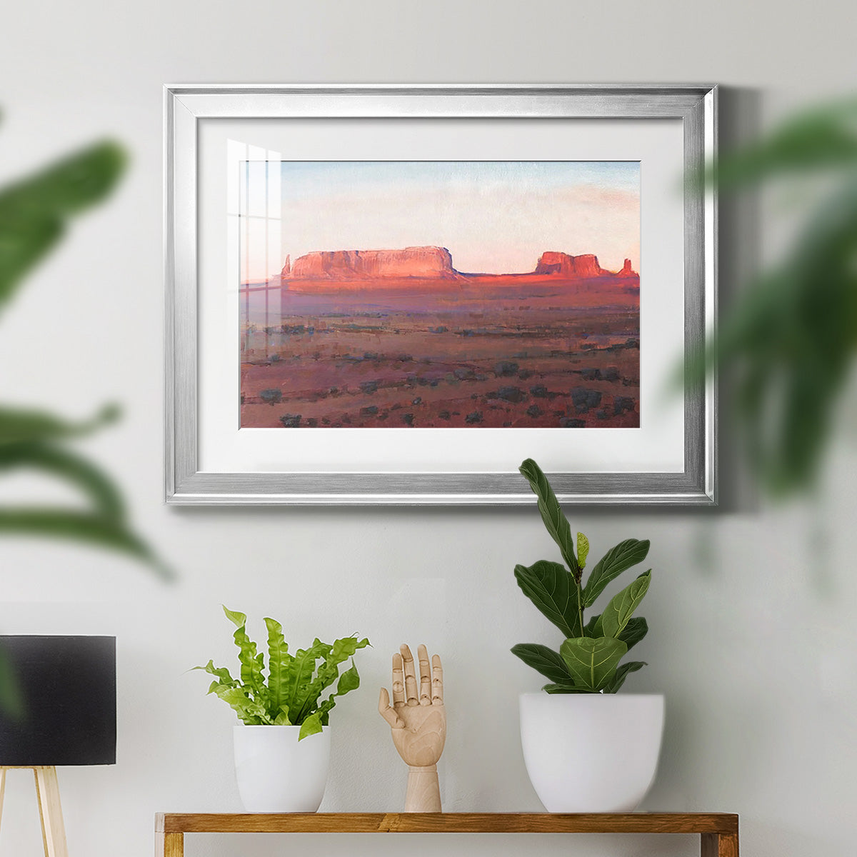 Red Rocks at Dusk I - Modern Framed Art Print