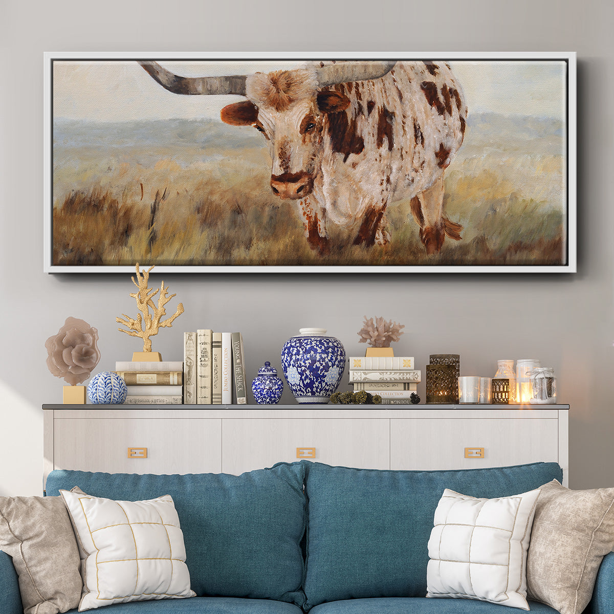 As Time Goes By II - Floater Framed Canvas Print
