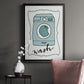 Wash - Modern Framed Canvas Print