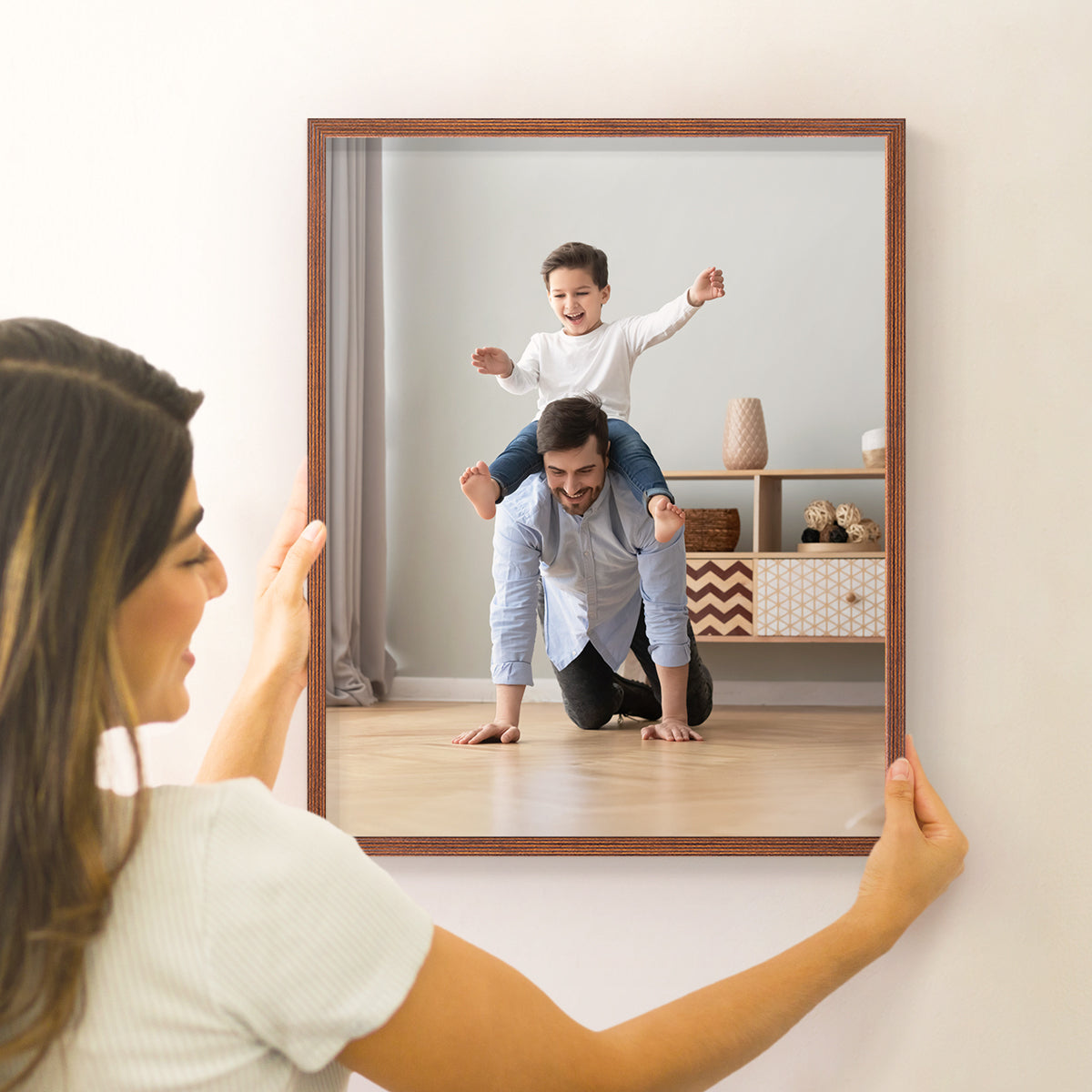 Set of 2 Restickable Custom Framed Photos - 16" x 20"