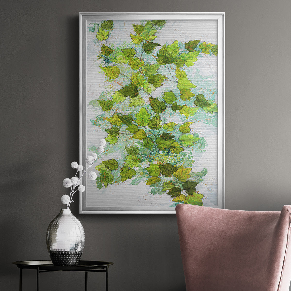Ivy - Modern Framed Canvas Print