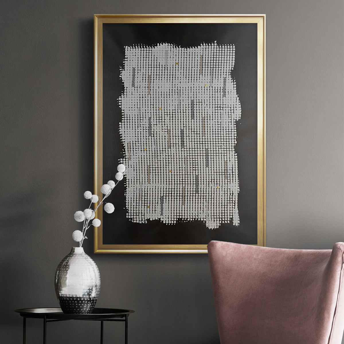 Bits & Bytes II - Modern Framed Canvas Print