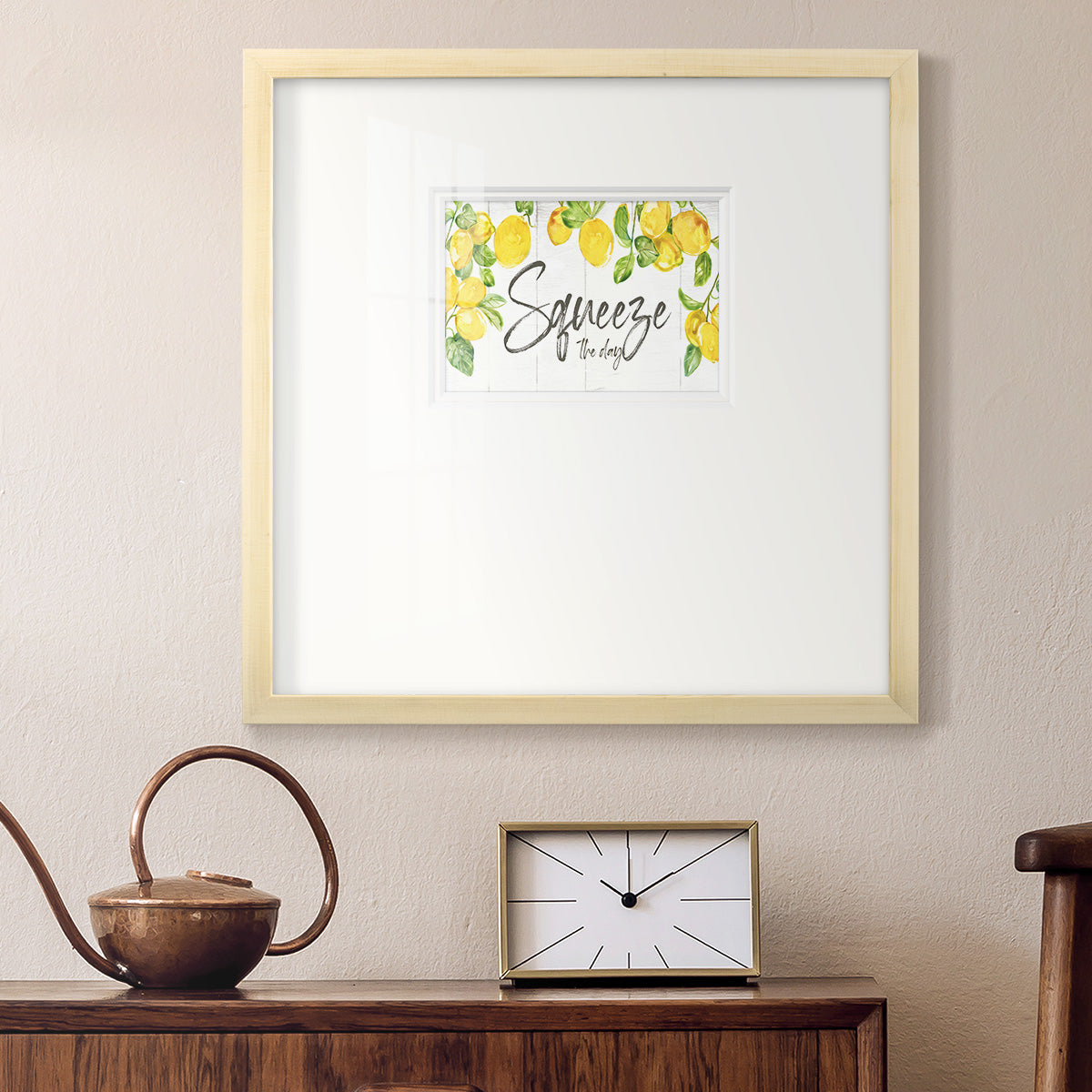 Lemon Squeeze Premium Framed Print Double Matboard