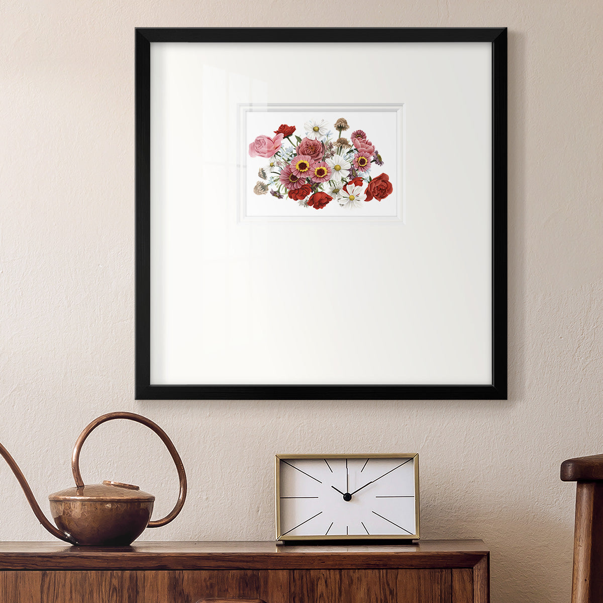 Modern Arrangement III Premium Framed Print Double Matboard