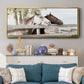 Friendly Visit - Floater Framed Canvas Print