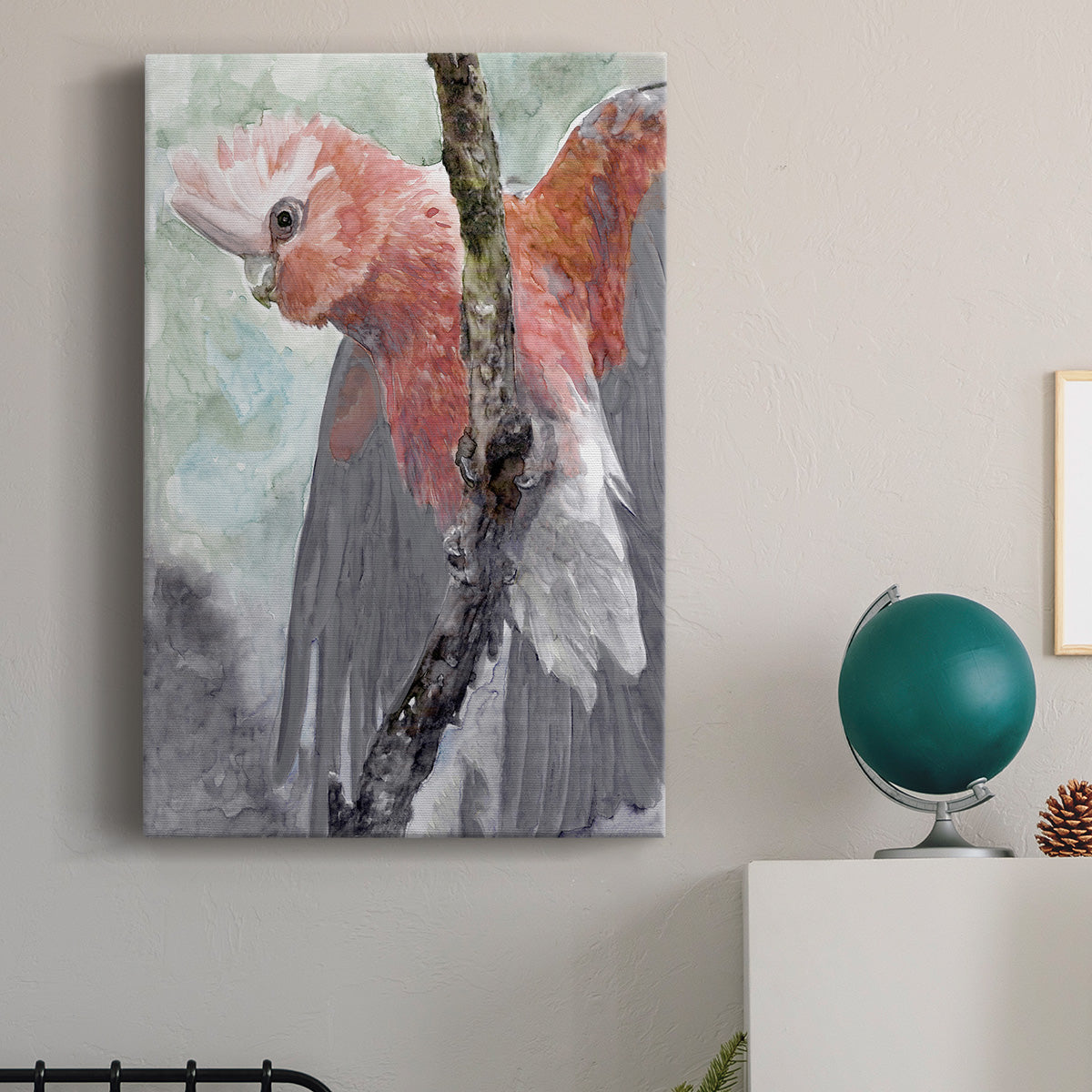 Tropic Parrot II Premium Gallery Wrapped Canvas - Ready to Hang