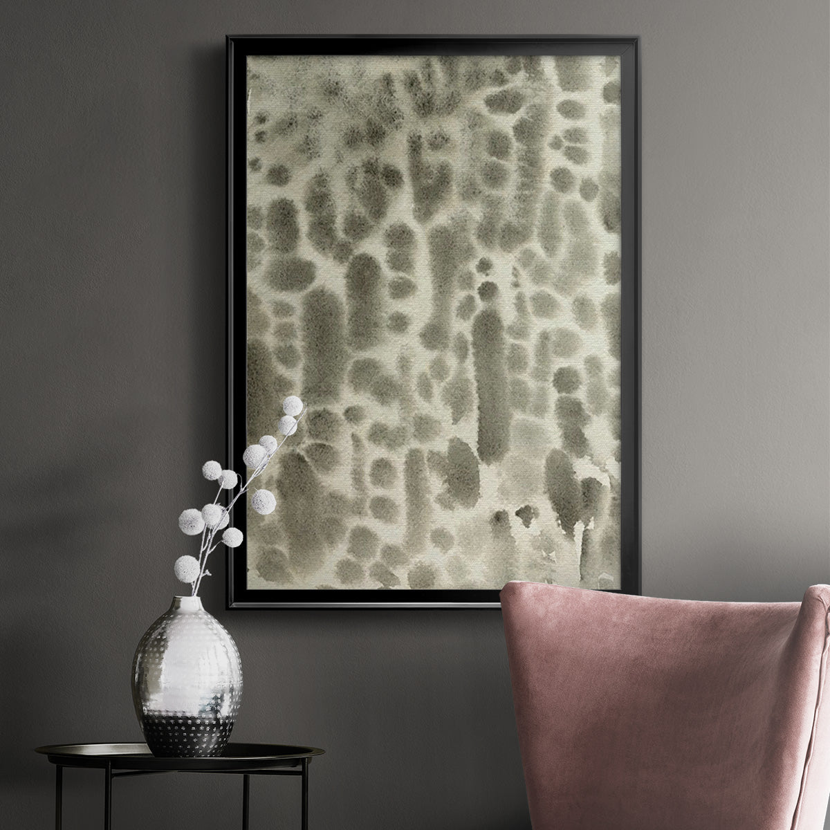 Watercolor Metric I - Modern Framed Canvas Print