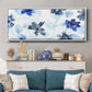 Blue Gossamer Garden V - Floater Framed Canvas Print
