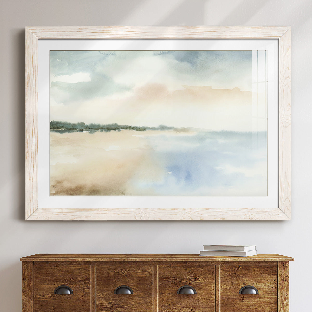 Simple Sea - Barnwood Framed Art Print