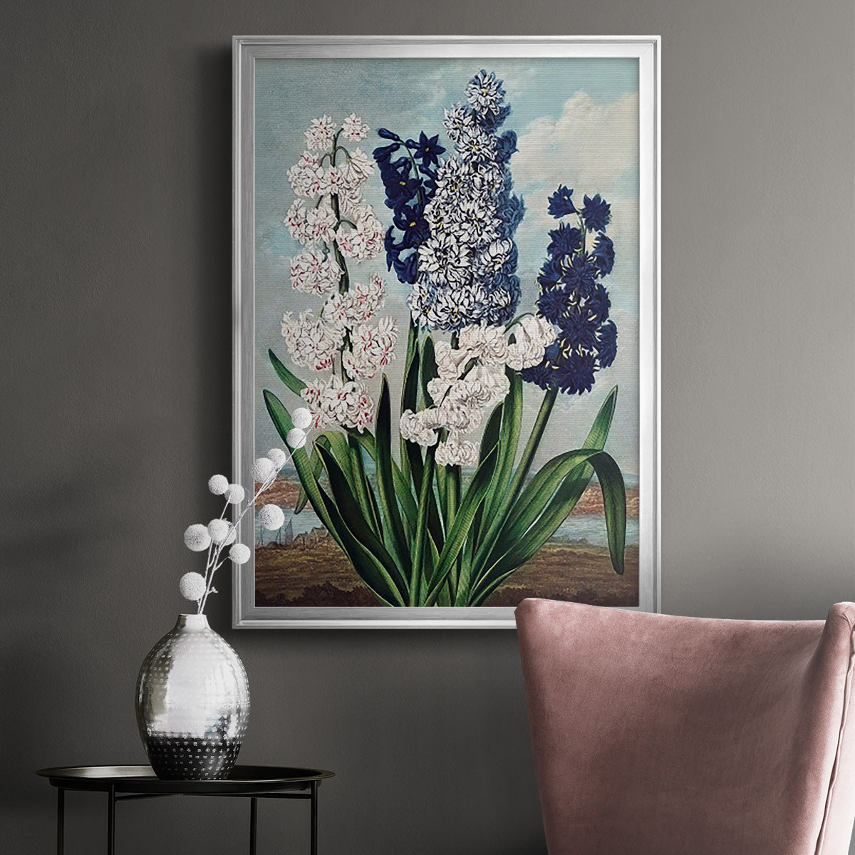 Temple of Flora XII - Modern Framed Canvas Print