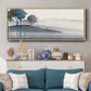 Serene Silhouette I - Floater Framed Canvas Print