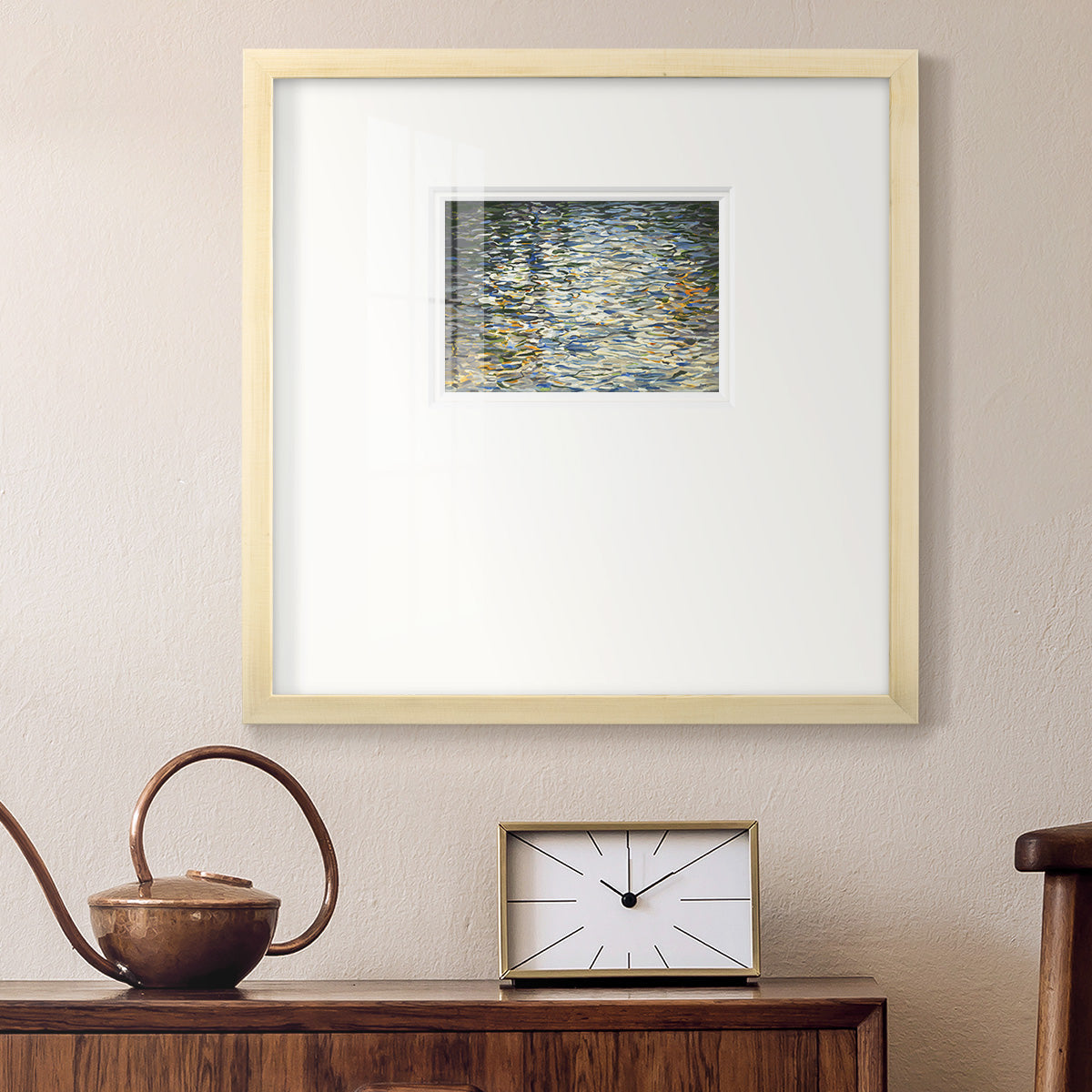 Water Reflections Premium Framed Print Double Matboard