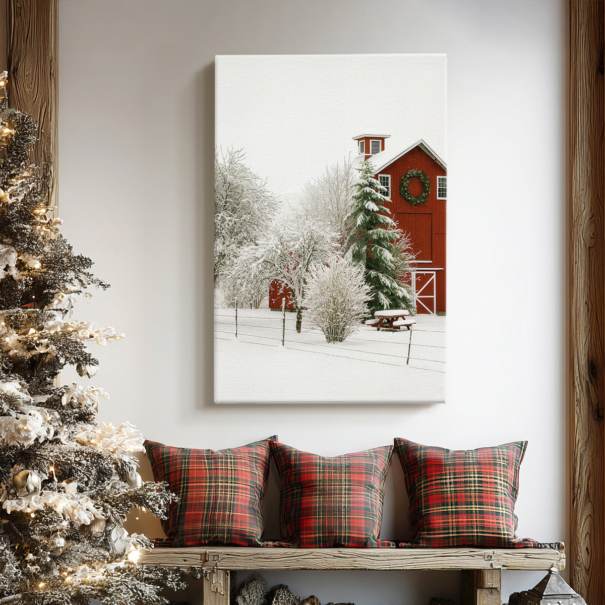 Frostlit Serenade - Canvas Art Print