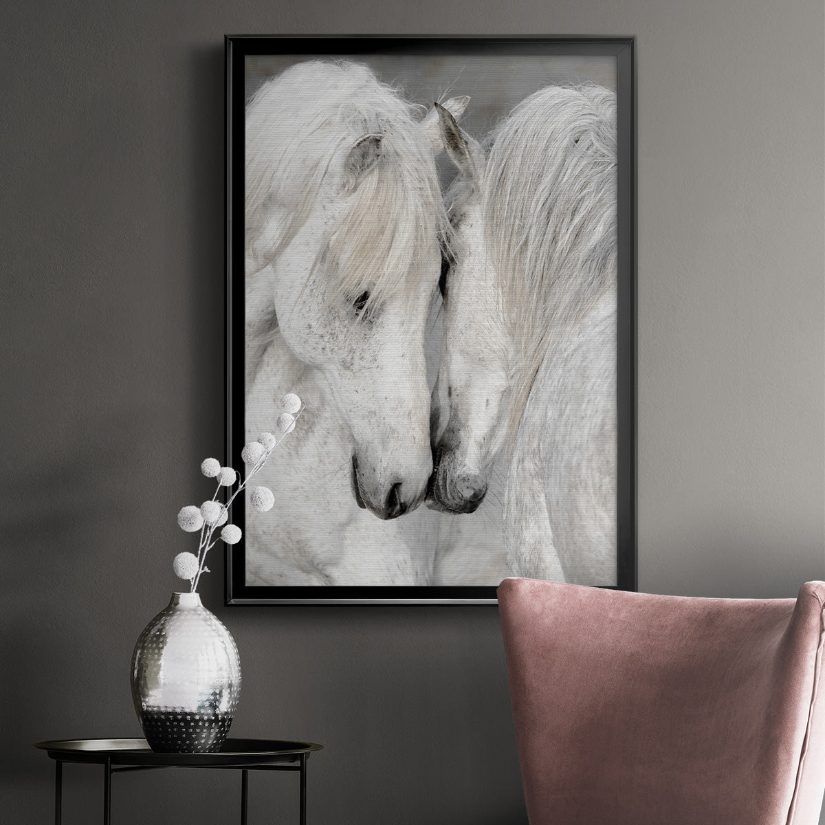 Affection II - Modern Framed Canvas Print