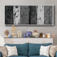 Printed Brushed Nickel Abstract I - Floater Framed Canvas Print